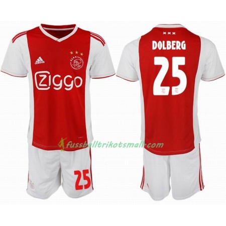 Fußballtrikots Ajax DOLBERG 25 Kinder 2018-2019 Kurzarm Heimtrikotsatz kaufen